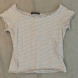 brandy melville striped crop top